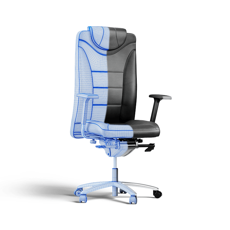 3D render of a Dromeas office chair