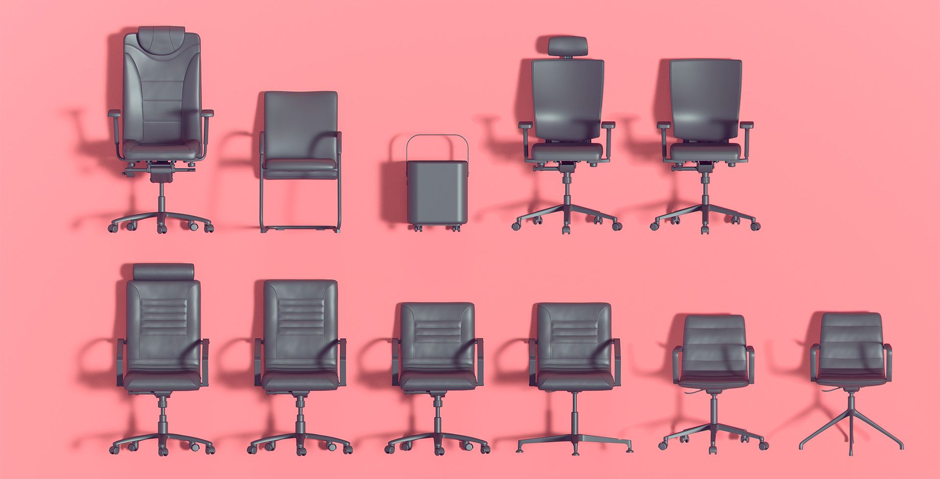 3D render of a Dromeas office chair