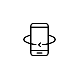 Icon of a phone that flips